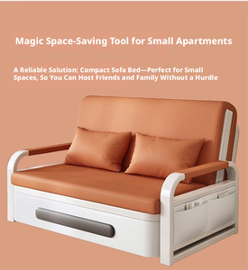 Nuevo Diseño de Sofá Cama Convertible Extraíble con Almacenamiento, Sofá Cama Individual Plegable con Estructura Metálica Moderna - Product Image 6