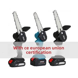 <span class=keywords><strong>Scie</strong></span> à élaguer électrique portative transfrontalière, petite <span class=keywords><strong>mini</strong></span> <span class=keywords><strong>scie</strong></span> à chaîne de jardin à batterie au lithium de 6 pouces - Product Image 5