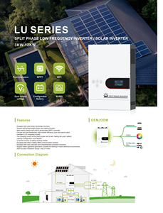 Chia giai đoạn lai năng lượng mặt trời biến tần 110V 220V chúng tôi phiên bản tần số thấp 3KW 5 6 10 12 48V Hiệu quả cao <span class=keywords><strong>LCD</strong></span> hiển thị Wi-Fi - Product Image 6