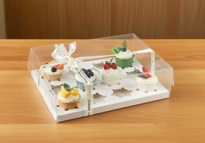 <span class=keywords><strong>2</strong></span> 4 6 9 12 delik Cupcake paketi kutusu katlanır temizle çerez pişirme pasta tatlı tasfiye ambalaj kutuları gıda Take Away kutusu - Product Image 5