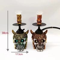 2023 narguilé en aluminium de style unique bonging verre Shisha tête d'animal Chicha avec tuyau d'eau