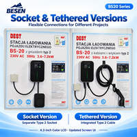 BESEN 7kW SMART APP EV CHARGEUR 32A STATIONS DE RECHARGE DE VOITURE ÉLECTRIQUE collocation avec câble de charge