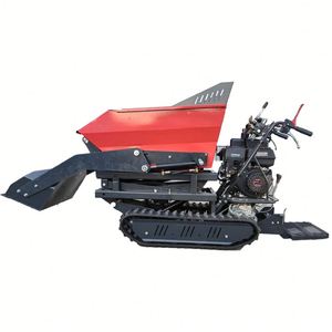 JIARUN Self-loading Handheld Four-<strong>wheel</strong> Tracked Mini Loader with Gasoline Engine 4WD 300L Bucket Capacity Low Fuel Consumption - Product Image 3