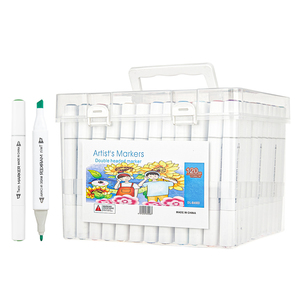 Juego de 120 Rotuladores de Doble Punta, Marcadores Profesionales de Doble Cabeza para Dibujo, Bocetos e Ilustraciones, Caja en Inglés - Product Image 1