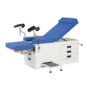 Cama de Examen Ginecológico Tipo Caja de Acero Inoxidable con Certificación CE y Cajones de Almacenamiento para Hospitales y Clínicas Obstétricas - Product Image 1