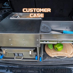 Cuisinière à gaz combinée avec évier coulissant en acier inoxydable pour <span class=keywords><strong>camping</strong></span> en plein air, espace intelligent, <span class=keywords><strong>camping</strong></span>-<span class=keywords><strong>car</strong></span>, VR, C001 - Product Image 4