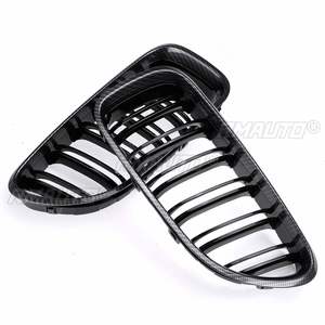 กระจังหน้าคาร์บอนสีดำแบบสองเส้นคู่ สำหรับ BMW M6 F06 F12 F13 640i 650i ปี 2012 2013 2014 2015 2016 2017 รุ่น Racing Grille - Product Image 4
