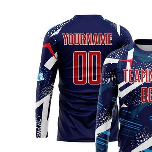 Men Graphic <b>Long</b> Sleeve Soccer Jersey Breathable Football Shirt Quick Dry Performance Athletic Sportswear for Training <b>Matches</b> - Product Image 3