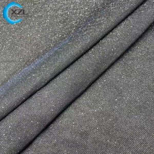 90% poliéster 10% <span class=keywords><strong>hilo</strong></span> de plata ligero brillo brillante tejido de punto metálico - Product Image 1