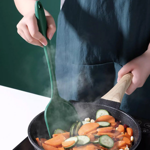 أواني المطبخ من السيليكون غير لاصقة مقاومة للحرارة مجرفة الطبخ ملعقة أواني المطبخ بالجملة - Product Image 4