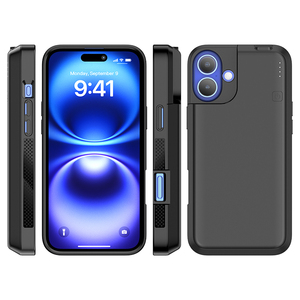 <span class=keywords><strong>Custodia</strong></span> <span class=keywords><strong>Batteria</strong></span> Wireless Leggera e Portatile per <span class=keywords><strong>iPhone</strong></span> 16/16 Pro/16 Plus/16 Pro Max, Aggiornamento Antiurto, Power Bank Esterno - Product Image 2