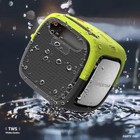 Hopestar PARTY ONE 80W Speaker Portabel Tahan Air IPX6 dengan 2 Mikrofon Nirkabel Lampu RGB untuk Pesta & Berkemah