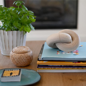 Artículos de decoración de mesa de centro Mesa de centro Decoración de libros Estante de libros de tapa dura <span class=keywords><strong>Objetos</strong></span> decorativos Sala de estar Nudo de madera - Product Image 6