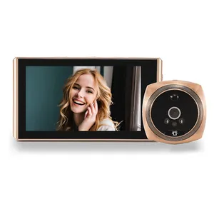 2023 Deurkijker Video Kijkgaatje Camera Bewegingsdetectie 4.3 "Monitor Digitale Ring Deurbel Video-Eye Security Voice Record