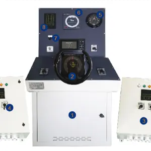 Marine rudder steering control system console