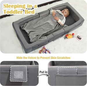 Cama de Espuma Plegable y Portátil para Niños de 1 a 6 Años, con Funda Lavable, Compacta para Viajes y Uso en el Hogar, de Fábrica OEM - Product Image 6
