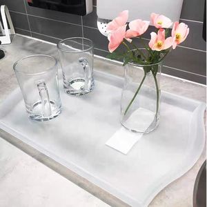 Tốt bán bền melamine thực phẩm phục vụ khay không thể phá vỡ 21 inch melamine khay với xử lý cho khách sạn tự chọn căng tin nhà hàng - Product Image 6