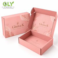 Boîte d'expédition personnalisée en carton ondulé pour produits cosmétiques et vêtements de vente au détail avec impression de logo sur mesure