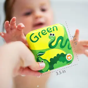 Libro de baño de eva suave, diseño de moda ecológico, impermeable, de plástico suave, para niños