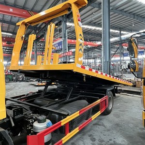 0 Degree Full Sit on Ground Roll <b>Back</b> Flatbed Towing Wrecker Tow Truck Body for Sale - Product Image 1