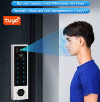Tuya APP WIFI reconnaissance faciale 125KHz 13.56MHz carte RFID, biométrique empreinte digitale visage télécommande contrôle d'accès de porte intelligente