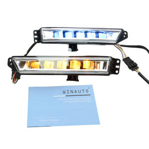 WINAUTO 12V señal de giro LED luz de circulación diurna para Honda VEZEL y <span class=keywords><strong>HRV</strong></span> 2018 - <span class=keywords><strong>2020</strong></span> con luz amarilla y azul móvil - Product Image 3