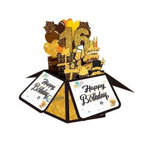 Tarjeta <span class=keywords><strong>de</strong></span> cumpleaños emergente 3D ahuecada a mano personalizada, tarjeta <span class=keywords><strong>de</strong></span> felicitación plegable creativa con caja <span class=keywords><strong>de</strong></span> regalo <span class=keywords><strong>de</strong></span> papel divertida para CELEBRACIÓN <span class=keywords><strong>DE</strong></span> Navidad - Product Image 1