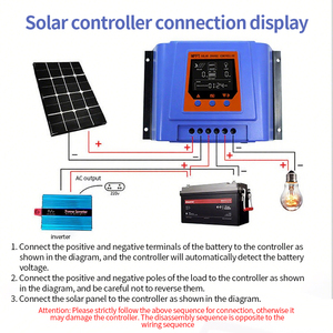 Mttp năng lượng mặt trời CHARGE <span class=keywords><strong>CONTROLLER</strong></span> 30A 48V với màn hình LCD hiển thị cho năng lượng mặt trời hệ thống năng lượng MPPT điều khiển - Product Image 4