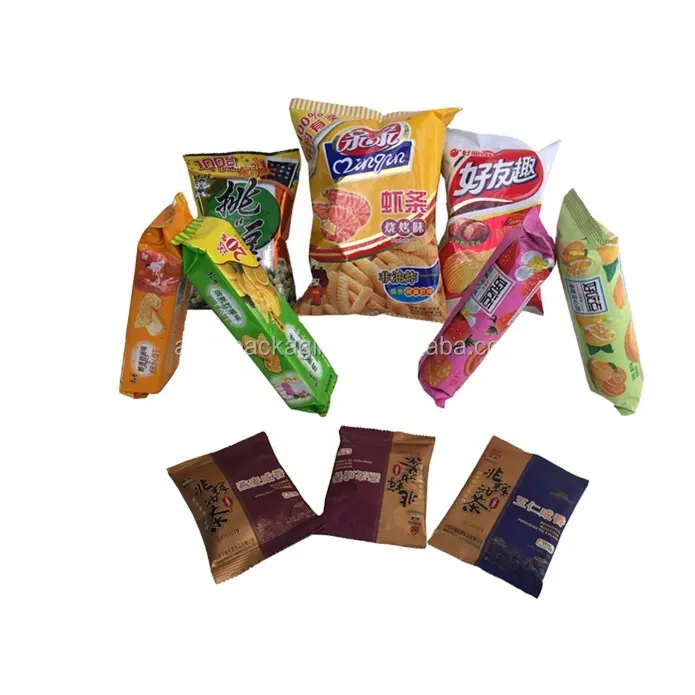 Kunststoff-Lebensmittel folien fabrik Kunden spezifischer Druck Kunststoffrollen-Sachet-Verpackungs folie für Snacks und Kartoffel chips