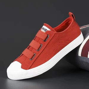 Summer Breathable Flat Trendy <b>Canvas</b> Skateboarding Shoes Leisure <b>Round</b> Toe Men Sneakers - Product Image 3