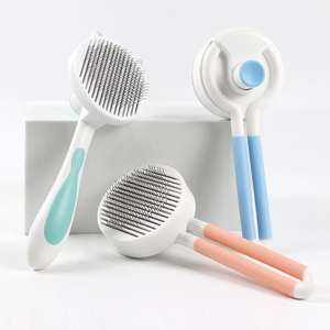 Productos de aseo para mascotas Cepillo de un botón para eliminar el vello Peine de autolimpieza Peine de aseo para perros - Product Image 1