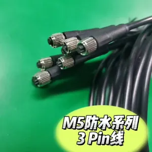 Özel M5 hızlı fişi su geçirmez kablo 2 3 4 pin erkek/dişi fiş hızlı su geçirmez elektrik konnektörü