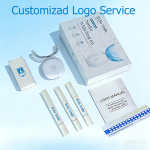 Kit Sbiancante per Denti Ricaricabile Wireless RIJIE <span class=keywords><strong>SMILE</strong></span> per Uso Domestico Sicuro, 32 Luci LED Blu e Rosse, Penna Gel Senza Perossido, Portatile e di Lusso - Product Image 4