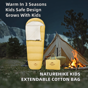 Saco <span class=keywords><strong>de</strong></span> <span class=keywords><strong>Dormir</strong></span> <span class=keywords><strong>de</strong></span> Algodón para Niños, Estilo Momia, Extensible, para 3 Estaciones, Ideal para Campamentos al Aire Libre - Product Image 2