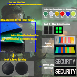 Parche Personalizado de Reflexión Infrarroja IR IFF para Corte Láser, Cintas con Nombre y Señal de Llamada por Radio, Letras Negras, Tácticas Airsoft - Product Image 4