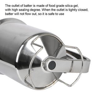 Entonnoir doseur à piston pour pâte à gâteau et cupcake avec support, en acier inoxydable, outil de pâtisserie - Product Image 2