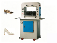 Machine de moulage et de pressage de semelles à deux postes, haute efficacité, avec moteur et engrenages, marque FS, 380V, 1000kg, pour l'industrie de la chaussure