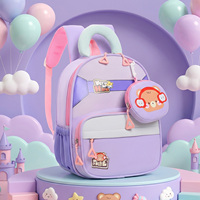 Sac à dos d'école pour enfants avec personnages de dessins animés colorés, pour garçons et filles, idéal pour l'entrepôt d'usine