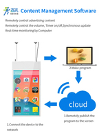 Pantalla LCD de 27 Pulgadas para Interiores, Pantalla Digital Android Colgante para Publicidad en Paredes, Proveedor de Pantallas para Centros Comerciales