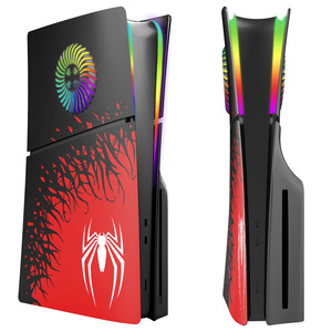 ABS 교체 케이스 Facplate 하우징 플레이트 보호 커버 쉘 플레이 스테이션 5 냉각 팬이있는 슬림 게임 액세서리 - Product Image 2