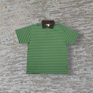 Chemise rayée pour homme, style streetwear, 100 % coton respirant, écologique, infroissable, à manches courtes, en tissu éponge ample pour l'été - Product Image 1