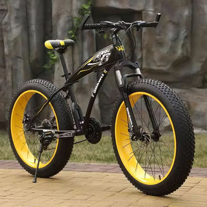 Vélo de montagne pour adultes, pneus larges, vitesse variable, frein à disque double, absorption des chocs, jante en aluminium, guidon confortable en forme de papillon - Product Image 6