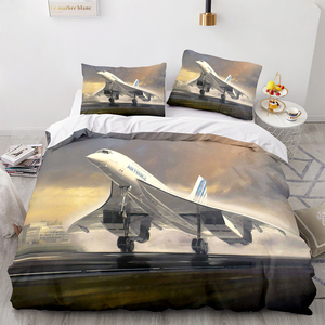 Drap de lit dessin animé 3D literie ensemble d'<span class=keywords><strong>anime</strong></span> de modèles d'avion en gros - Product Image 6