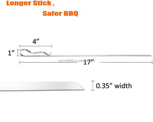 Support à brochettes de <span class=keywords><strong>Barbecue</strong></span>, support en acier inoxydable, support en métal de brochettes pour grill, 1 pièce - Product Image 4