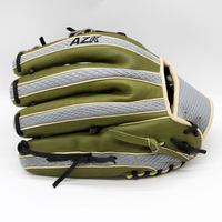 Gants de baseball vert armée Gant de baseball et de softball professionnel personnalisé Guantes De Beisbol