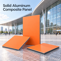Panneau composite en aluminium massif bleu 1220x2440mm pour panneaux muraux découpés sur mesure