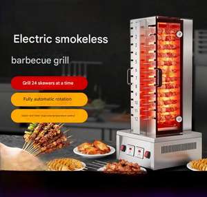 Griglia Elettrica Girevole Automatica per BBQ, Macchina Verticale Commerciale Senza Fumo per Spiedini di Agnello, Ideale per Chioschi di Strada - Product Image 4