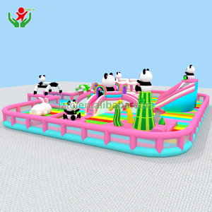 2025 Trung Quốc phổ biến Panda chủ đề Inflatable nổi công viên nước Inflatable nổi lâu đài bouncy công viên nước cho trẻ em và người lớn - Product Image 5