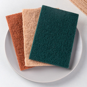 Esponja de limpieza con grano de diamante, rectangular, color marrón claro, de sisal, para limpiar ollas, sartenes y eliminar el óxido. - Product Image 2