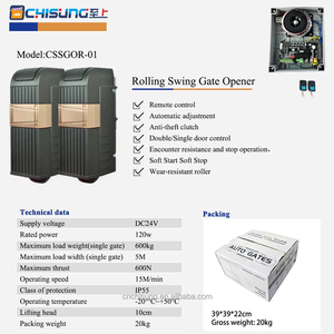 Bộ mở cửa tự động cuốn điện mới 500KG*2, động cơ DC24V, bộ bánh xe con lăn dành cho biệt thự hiện đại - Product Image 6